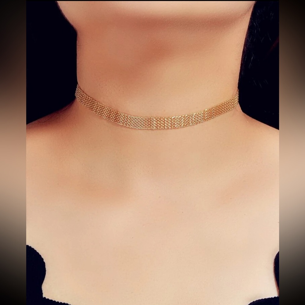 💛 Awesome Metal Mesh Minimalist Choker 💛